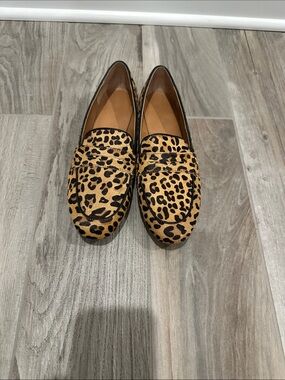 J. Crew Leopard Print Loafers - Tan & Black